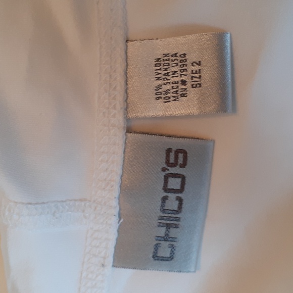 Chico's size 2 (large) long sleeve nylon and spandex Beach full zip hoodie - Picture 9 of 10